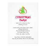 Árbol de navidad invitaciones personalizada