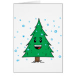 Árbol de navidad lindo - tarjeta de felicitación e