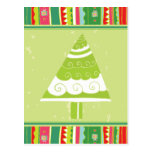 Árbol de navidad lindo tarjeta postal