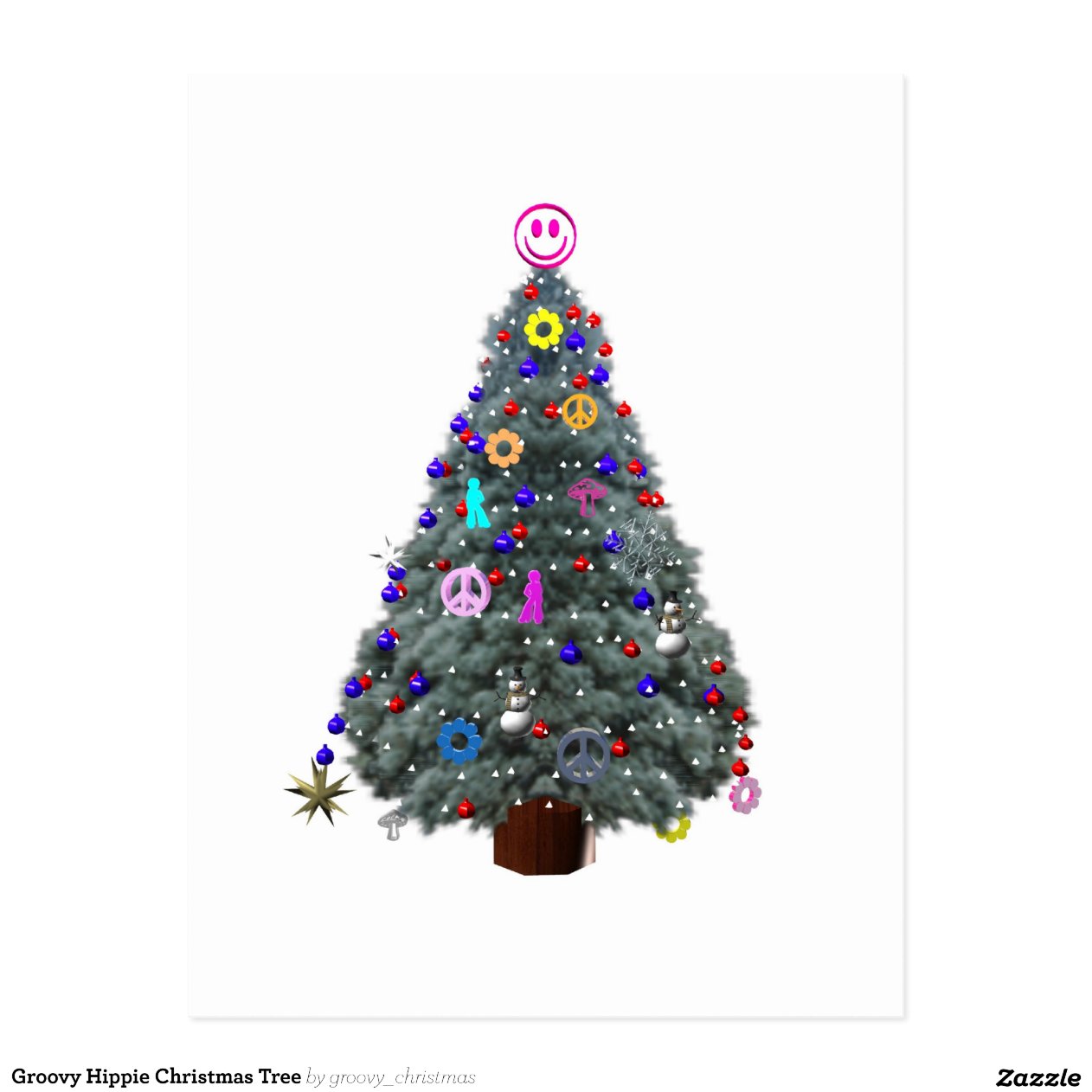 193 rbol de navidad maravilloso del hippie postal zazzle 193 rbol de navidad maravilloso del hippie postal zazzle