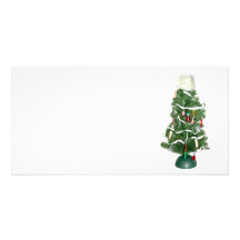 Árbol de navidad médico tarjeta personal con foto