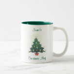 árbol de navidad personalizado tazas de café
