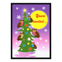 Árbol del búho del navidad comunicados