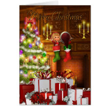 Árbol del día de fiesta - tarjeta de Navidad - due