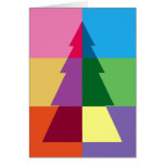 Árbol del día de fiesta tarjetón