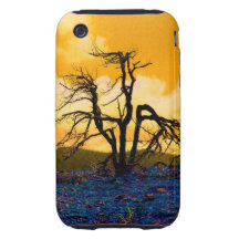 Árbol del misterio tough iPhone 3 protector