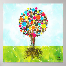 Árbol del poster de la vida