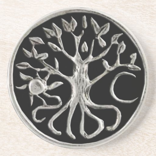 Árbol del práctico de costa de la vida posavasos manualidades
