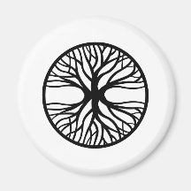 Árbol del tatuaje de la vida iman para frigorífico