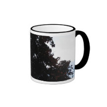 Árbol en blanco tazas de café