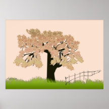 Árbol en estaciones posters