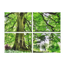 Árbol en la impresión del arte de la lona de Bosqu Impresión En Lona Estirada