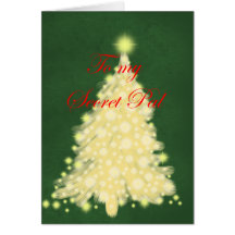Árbol encendido de oro felicitaciones