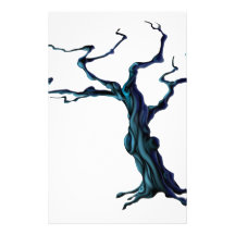Árbol fantasmagórico de Halloween Papeleria De Diseño