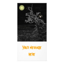 Árbol fantasmagórico Photocard de Halloween Tarjeta Fotografica