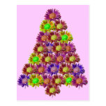 Árbol feliz de la flor postal