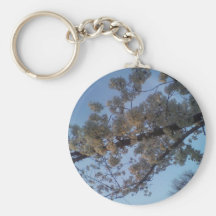 Árbol floreciente llaveros personalizados
