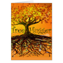 Árbol Hugger Tarjetón