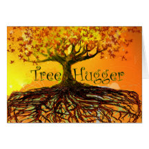Árbol Hugger Tarjeton