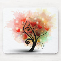 Árbol Mousepad del corazón