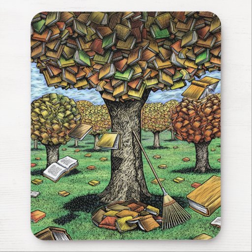 Árbol Mousepad del libro Tapete De Raton