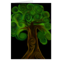 Árbol oscuro felicitacion 