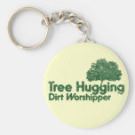 Árbol que abraza devoto de la suciedad llavero personalizado