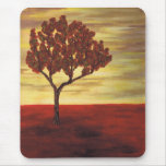 Árbol rojo alfombrilla de ratones