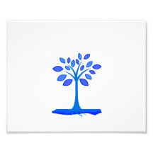 árbol simple azul design.png impresiones fotográficas