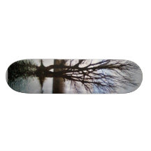 Árbol solo antes de la tormenta patin personalizado