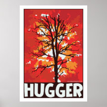Árbol único Hugger del otoño Impresiones