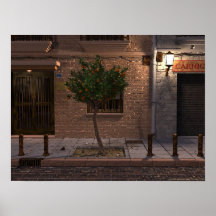 Árbol urbano poster