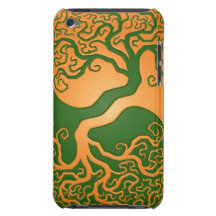 Árbol verde de oro de Yin Yang Case-Mate iPod Touch Protector