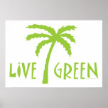 Árbol verde vivo Hugger Poster