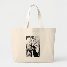ÁRBOL WEBBY BLANCO Y NEGRO BOLSA