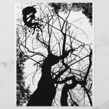ÁRBOL WEBBY DE HADAS B&W TARJETON