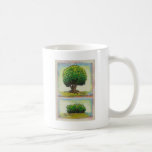 Árbol y arbusto - pintura miniatura del arte minús tazas de café