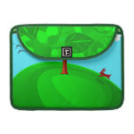 Árbol y prado, manga de Macbook Funda Para Macbooks