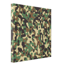 Arbolado Camo Impresión En Lienzo Estirada