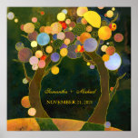 Árboles de amor, símbolo del poster de la ceremoni