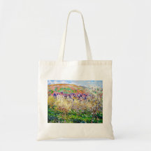 Árboles de ciruelo en flor en Vetheuil Claude Mone Bolsa