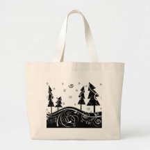 Árboles de navidad bolsa de mano