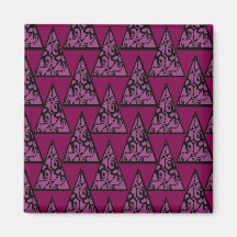 Árboles de navidad decorativos abstractos colorido imán para frigorifico
