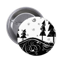 árboles de navidad del b&w pin