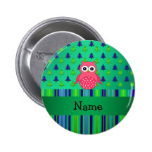 Árboles de navidad rosados conocidos personalizado pin