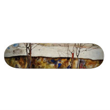 Árboles del invierno monopatín personalizado