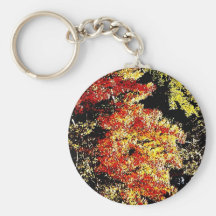 Árboles del otoño llaveros personalizados