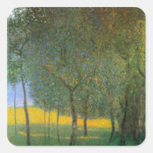 Árboles frutales de Gustavo Klimt Colcomanias Cuadradases
