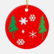 Árboles y ornamento del árbol de navidad de los co ornato