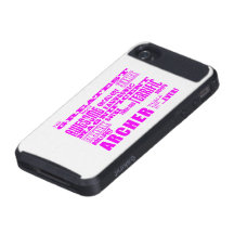 Archers de los chicas: Archer más grande rosado iPhone 4 Carcasas
